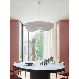 Lámpara Colgante LED de Hierro con Diseño de Platillo Volador, Estilo Nórdico Minimalista Postmoderno, Altura Ajustable, Cuidado de la Vista, para Sala de Estar o Cafetería - Product Image 2