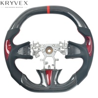 Volante Deportivo Kryvex Infiniti de Fibra de Carbono y Cuero Personalizado 2017-2023 Q50 Q60 QX50 QX60