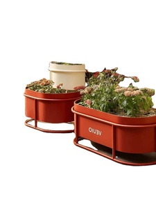 Aiuola rialzata moderna |   Fioriera Grande <span class=keywords><strong>in</strong></span> Ferro Antiruggine con Logo Personalizzabile per Patio e <span class=keywords><strong>Giardino</strong></span> Esterni - Product Image 1