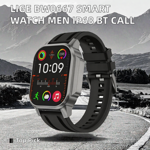 Montre connectée carrée Bw0667 1,96 pouces TFT Android & iOS, boîtier en alliage, appels Bluetooth, suivi d'activité, étanche, unisexe - Product Image 2