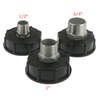 Adaptateur/raccord pour citerne IBC PP DIN 61, raccord pour fût en plastique avec embout de tuyau de 2 pouces