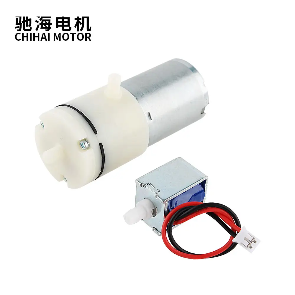 Chihai motor R370 DC 3.7V Vacuum Pump Micro Air Pump with 5V Solenoid Valve