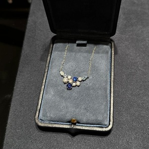 Collar con Colgante de Lazo de Plata de Ley S925 Wenchi, con Diamantes de Lujo, Versátil, Dulce, para Uso Diario, Estilo Instagram - Product Image 1