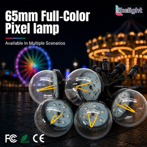 Luz Puntual Digital <span class=keywords><strong>de</strong></span> 65 mm, DC24V, UCS2904, RGBW, Blanco Cálido, para Techos <span class=keywords><strong>de</strong></span> Locales <span class=keywords><strong>de</strong></span> Entretenimiento, Escenarios, Proyectos <span class=keywords><strong>de</strong></span> Iluminación - Product Image 1