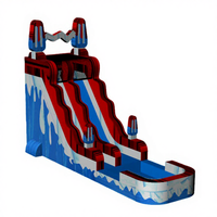 Nouveau design de toboggan aquatique gonflable commercial pour enfants et adultes