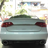 B8 PP ailerons de pare-chocs arrière Spoiler Wing Lip Splitter Diffuseur pour Audi S4 A4 2019-2012