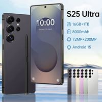 Smartphone S25 Ultra 5G con Función de Doble Tarjeta SIM, Cámara HD de 48+108MP, CPU Deca Core, Android 15, 16GB de RAM, 1TB de ROM, Batería de 8000mAh