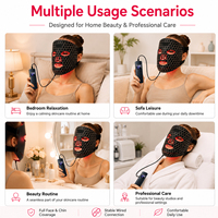 Masque de luminothérapie LED en silicone 7 couleurs certifié pour le visage et le cou – Le best-seller pour spa à domicile et clinique