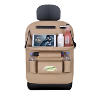 Organisateur de Siège Arrière de Voiture en Cuir de Luxe avec Support Tablette pour Enfants