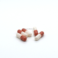 Impression personnalisée et capsules vides de couleur or nacré orange, impression de capsules