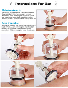 Bekam Rumah Tangga tipe putar tangan, perangkat bekam vakum 8 buah/set untuk pijat - Product Image 4