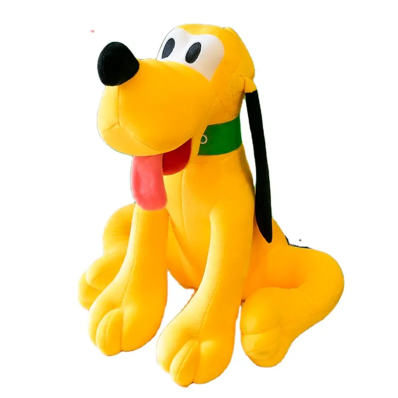 Customized logo stuffed plush toy dog doll cute cartoon long ear yellow dog plush toys for child