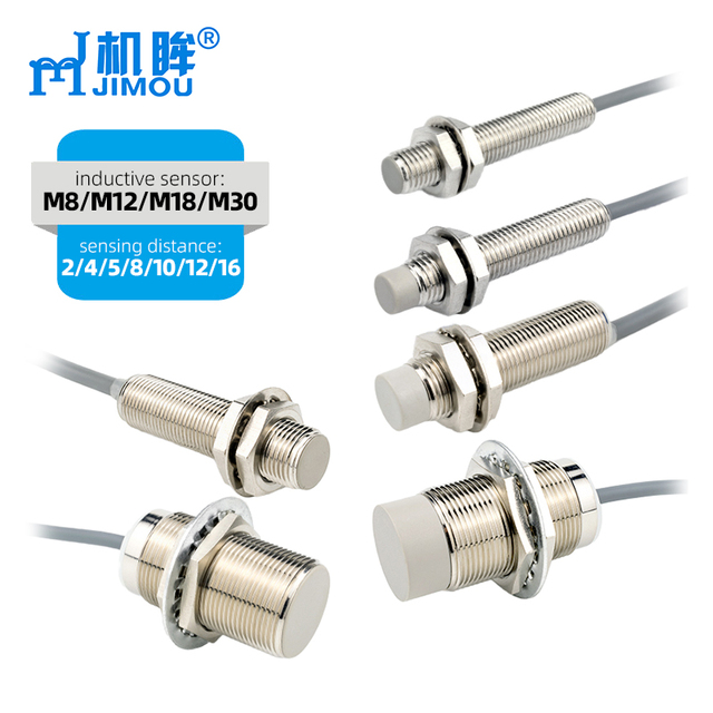 45mm cylindrical m12 npn nc flush inductive Proximity Sensors Flush Non-flush DC 10-30V 1mm-40mm M8 M18 M30 sensor inductivo