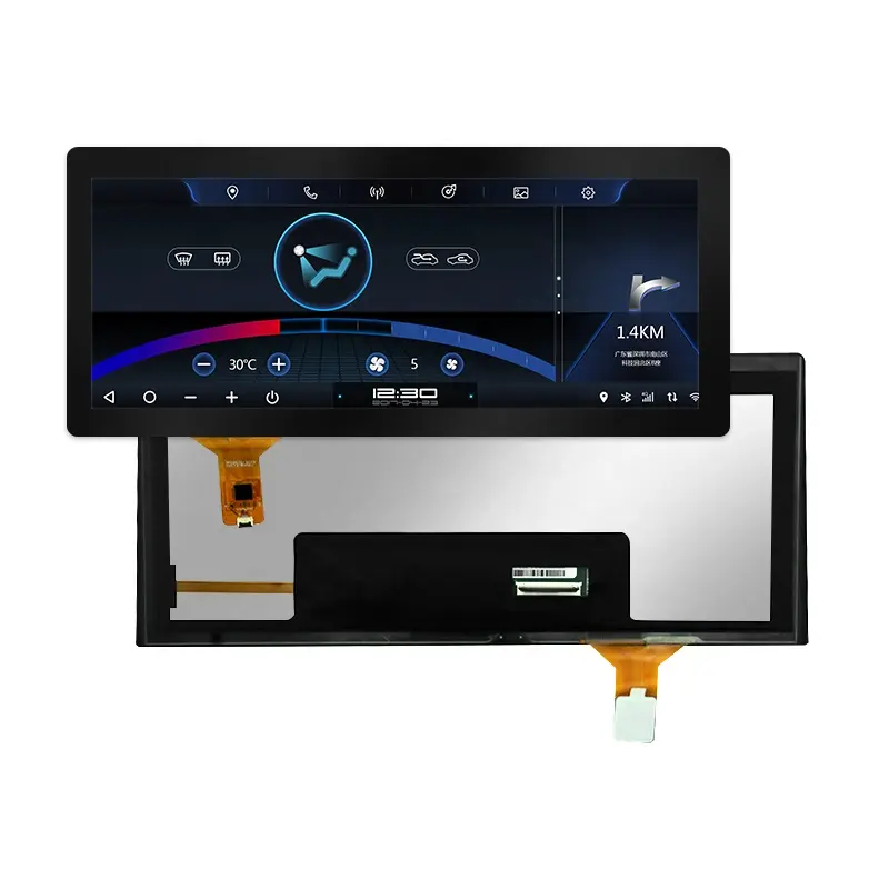 Rjoytek 12.3 inch Stretched Bar LCD Touch Screen 1920*720 TFT 12.3 inch LCD Display for Car