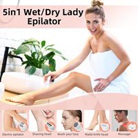 Dispositivo de Belleza Multifuncional, Depiladora Eléctrica, Afeitadora Femenina, Kit de Cuidado Personal, Eliminador de Callos para Rostro, Cuerpo e Ingle, Recortadora de Vello