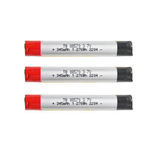 بطاريات ليثيوم أيون صغيرة الأكثر مبيعًا لعام 2023، بطارية 08570 GEB بجهد <span class=keywords><strong>3</strong></span>.7 فولت وسعة 345 مللي أمبير في الساعة لسماعات الأذن، بطارية ليثيوم بوليمر - Product Image 3