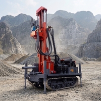 Machine de forage sur chenilles, Foreuse rotative, Foreuse hydraulique, Mini-foreuse pour l'eau