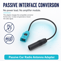 Câble de rétrofit pour autoradio : Connecteur FAKRA vers prise antenne DIN femelle – Adaptateur radio FAKRA vers DIN femelle