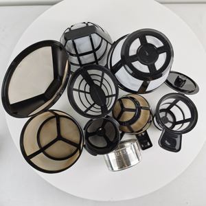 Filtre à café en acier inoxydable, filtre à café en maille réutilisable, panier à filtre à café conique, 4 à 12 tasses - Product Image 6