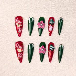 Maßgefertigte Verpackung Lange Stiletto Aufklebenägel Elegante Aufklebenägel Acryl-Nageldesign-Ideen - Product Image 2
