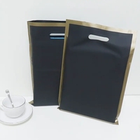 Sacs Cadeaux de Boutique 35*45cm avec Poignées Découpées, Sachets en Plastique Imprimés, Sac d'Épicerie Personnalisé en PEHD avec Valve, PE Givré