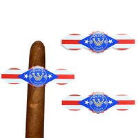 Autocollant adhésif personnalisé, feuille d'or, Types d'étiquettes en relief, bandes de cigares, étiquette autocollante, impression de feuille