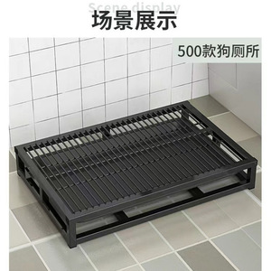 Inodoro para perros tipo cajón con bandeja de rejilla para perros pequeños, medianos y grandes, eliminación de desechos de mascotas, material ABS duradero - Product Image 4