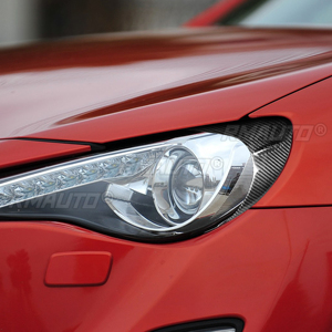 1 Par de Adhesivos para Cejas de Faros Delanteros/Luces Traseras de Fibra de Carbono para Subaru BRZ para Toyota GT86 2012 2013 2014 2015 2016 - Product Image 4