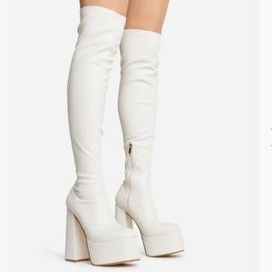 Bottes de nuit à bout carré et plateforme extrême <span class=keywords><strong>pour</strong></span> femmes et dames - Product Image 1