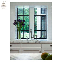 Ventanas Francesas Modernas de Aleación de Aluminio, Ventanas Antirruido con Doble Vidrio Templado, Estilo Plegable Abatible para Dormitorio