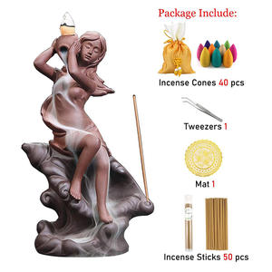 Porcellana bruciatore di incenso bruciatore di incenso candeliere conchiglia ragazza di riflusso incenso bruciatore di decorazione comprare un sacco - Product Image 2