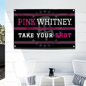 Декоративный флаг Pink Whitney, юмористический настенный баннер для бара, клуба, вечеринок и декора стен в мужской комнате, 3x5 футов - Product Image 5