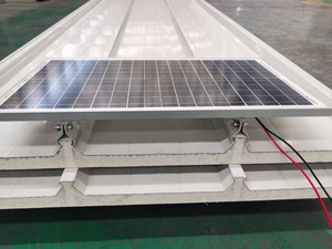 Easy Install Solar Panel Steel <strong>Building</strong> <strong>Material</strong> Rock Wool Sandwich Panel - Product Image 4