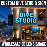 Enseigne lumineuse LED 3D personnalisée à éclairage frontal, étanche IP65, pour extérieur, devanture de magasin, signalétique commerciale pour boutique de vêtements