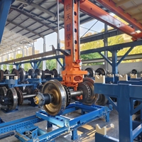 Robot Gantry Tugas Berat 1,5 Ton Set Roda Kereta Api Pengangkut Manipulator Truss Transfer Titik Tetap Motor 3 kW untuk Industri Kereta Api