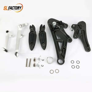 Soporte de Reposapiés de Aluminio Negro para <span class=keywords><strong>Ducati</strong></span> Diavel Carbon 12-17 1200 FL 2018 1200/1200 FL 2018 <span class=keywords><strong>Diesel</strong></span> 2017 - Product Image 2