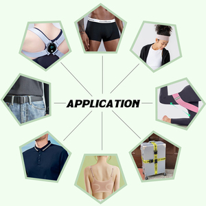 Dây thun dệt <span class=keywords><strong>jacquard</strong></span> logo tùy chỉnh, chất liệu spandex mềm mại, sợi nylon, vải dù tái chế RPET, bóng mượt, dùng làm dây lưng cho quần áo thể thao & quần áo, và dây lưng cho đồ lót - Product Image 5