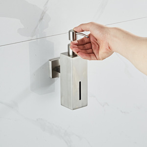 Distributeur de savon mural Saint Ruijia en acier inoxydable 304, accessoire de salle de bain et d'hôtel - Product Image 2