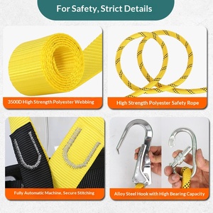 Five-point high-altitude safety <b>belt</b> 5-point safety <b>belt</b> Anti-fall High-altitude <b>work</b> safety <b>belt</b> Double large hook - Product Image 4