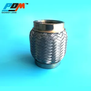 Universal Carbon Fiber Refit Stainless Steel Muffler Tail Red Blue Light Car Exhaust Flexible Pipe