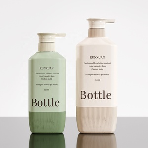 Chai nhựa HDPE mờ Runxuan <span class=keywords><strong>750ml</strong></span> đựng dầu dưỡng da, chai dầu gội 500ml, chai sữa tắm, sữa dưỡng thể có vòi bơm - Product Image 4