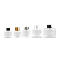Bouteille diffuseur d'arômes en verre transparent personnalisable 50ml 100ml 150ml vide pour salle de bain