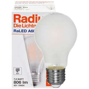 Lámpara de filamento LED, RaLED STAR STANDARD, forma AGL, mate, E27, 2700K, 7,5W (60W), 806 LM (9019601134) - Product Image 1