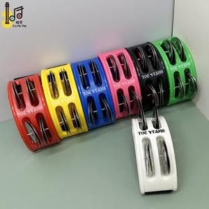 Logo personalizzato stampa del piede <span class=keywords><strong>tamburello</strong></span> la batteria tamburelli di danza a percussione per bambini e adulti festa di nozze ktv favor toy - Product Image 3
