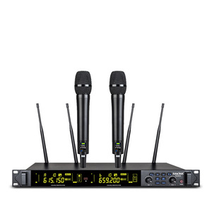 Rakava <b>Wireless</b> <b>Microphone</b> System R6919 Dual Handheld True Diversity Stage Performance Karaoke - Product Image 3
