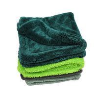 Serviette de séchage pour voiture en microfibre ultra douce à boucles torsadées 1200 g/m², double face, épaisse et moelleuse, pour le detailing automobile
