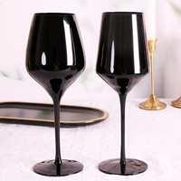 Ensemble de verres à vin écologiques Country Creative avec design résistant à la chaleur, forme triangulaire, capacité de 401 à 500 ml