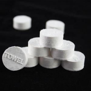 ผ้าฝ้าย<span class=keywords><strong>100%</strong></span> บีบอัดเมจิกแท็บเล็ตผ้าขนหนูเหรียญเนื้อเยื่อผ้าเช็ดปาก - Product Image 4