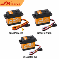 Servomoteur numérique standard JX DC6625HV à engrenages métalliques, couple élevé 25 kg, 6,0-8,4 V pour drones, cardans, articulations de robots et véhicules RC