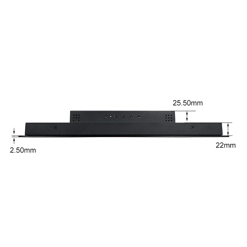 13.3 Inch HD Capacitive Touch Industrial Monitor IPS 1600*900/1920*1080 Multi Touch DVI TFT Embedded Pure Flat Monitor